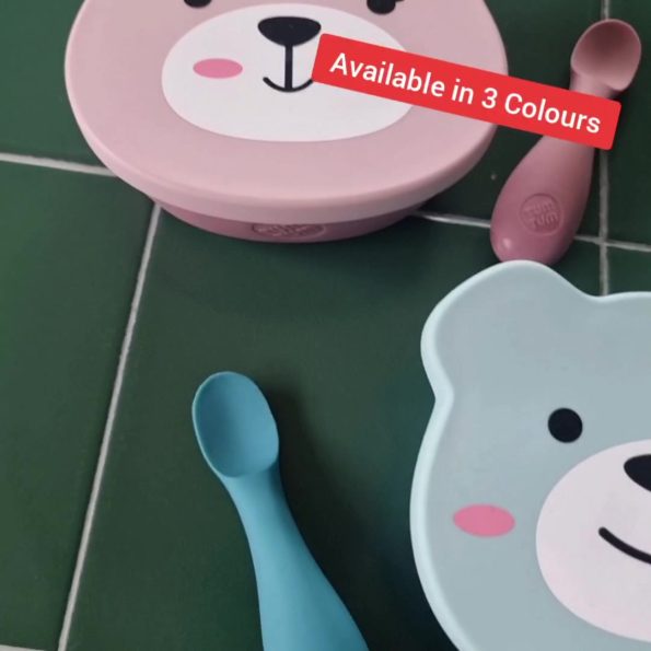 TumTum Silicone Training Cup / Vacuum Bowl / Betsy Bear Spoon and Fork Set