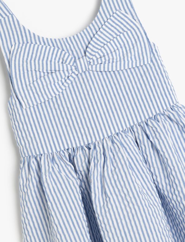 Striped Dress with Bow Detail for Baby Girls