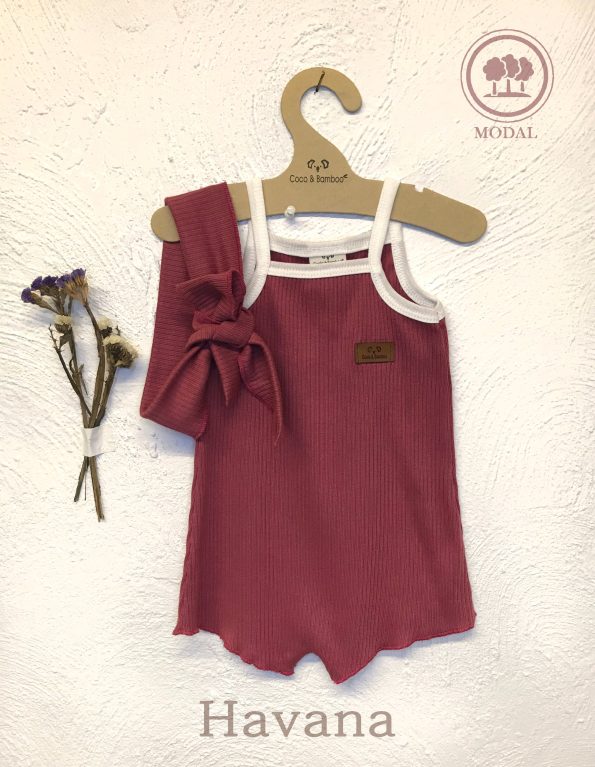 Havana Modal Girls' Jumpsuit & Bandana