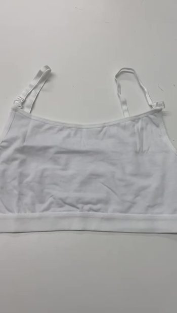 Maternity Nursing Half Tank Top White