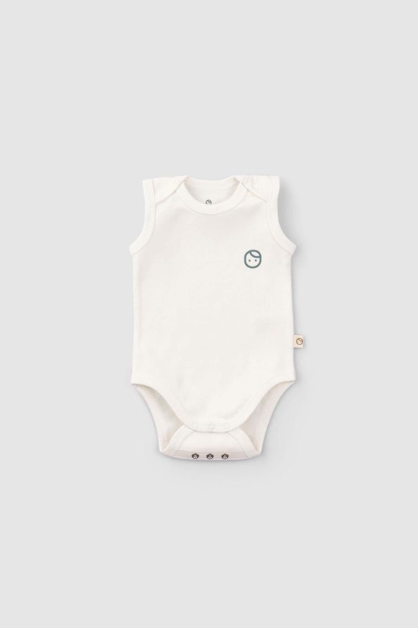 3-Piece Organic Cotton Snap Bodysuit Set with Animal Print