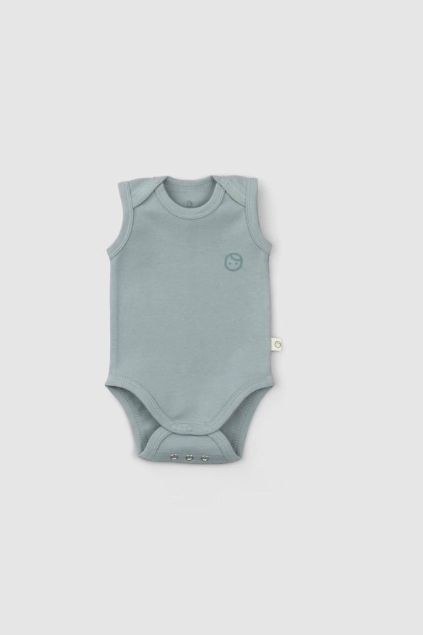 3-Piece Organic Cotton Snap Bodysuit Set with Animal Print