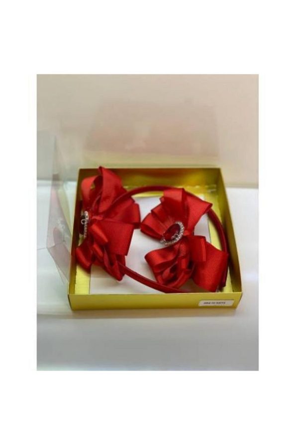 Queen Accessory Red Mother-Daughter Crystal Hair Accessory Set
