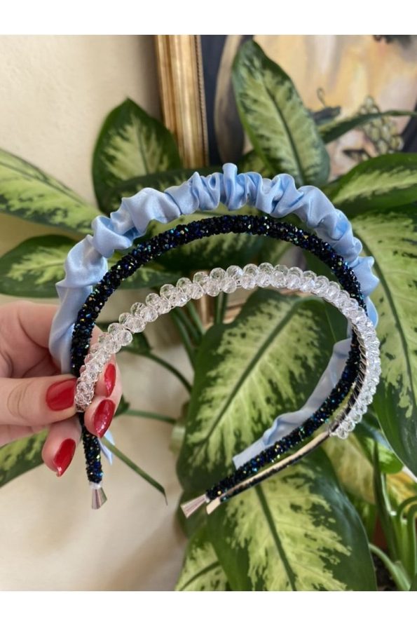 Sparkly Pearl Headband Set