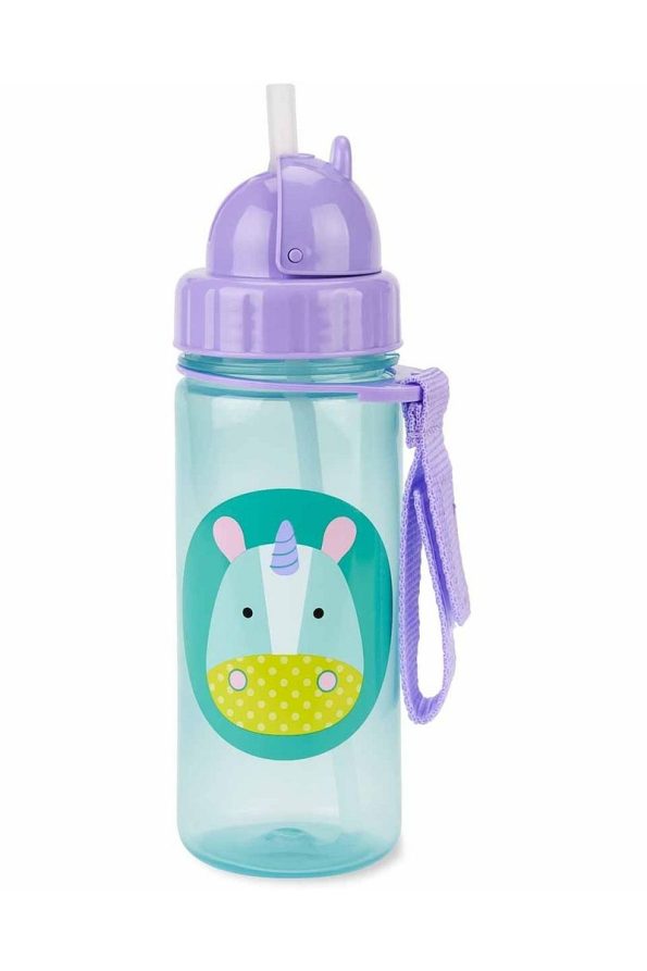 Skip Hop Zoo Unicorn Water Bottle with Straw