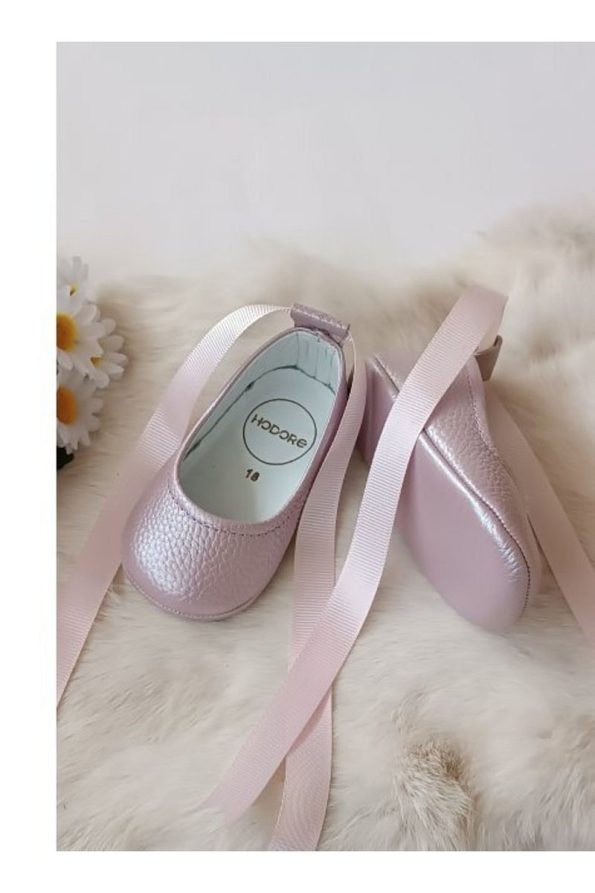 Hodore Fiore Genuine Leather Baby Moccasin Lilac