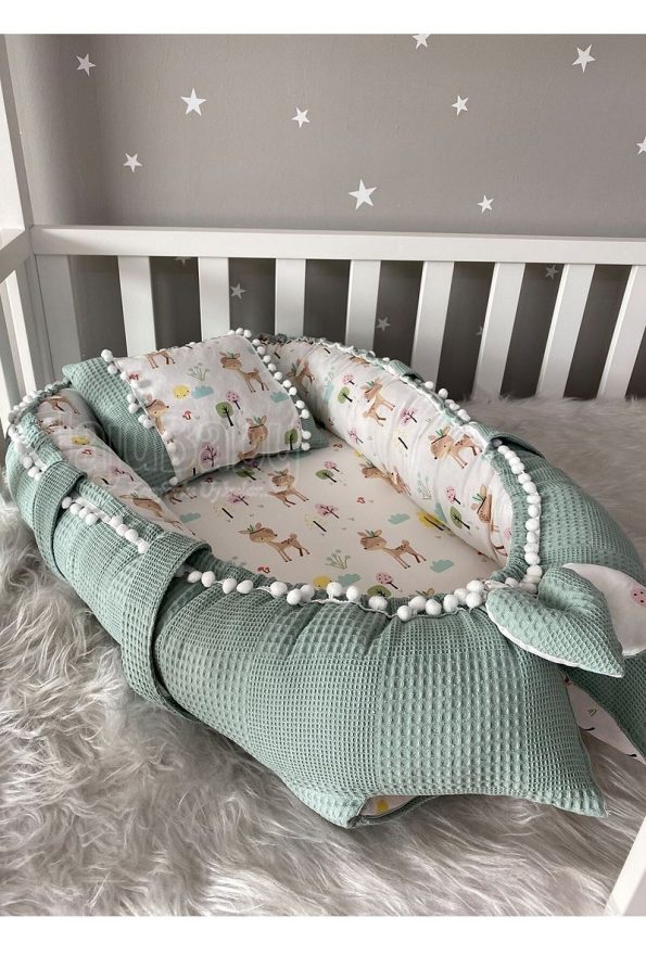 Jaju Baby 3-Piece Babynest Set with Deer Design