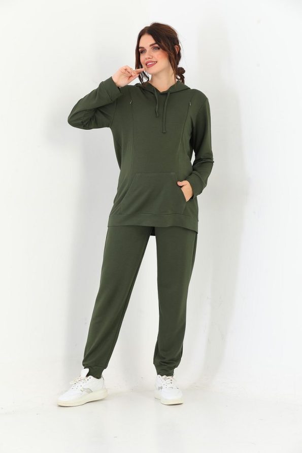 Miss Dünya Lissa Maternity and Nursing Hooded Sweatshirt Set