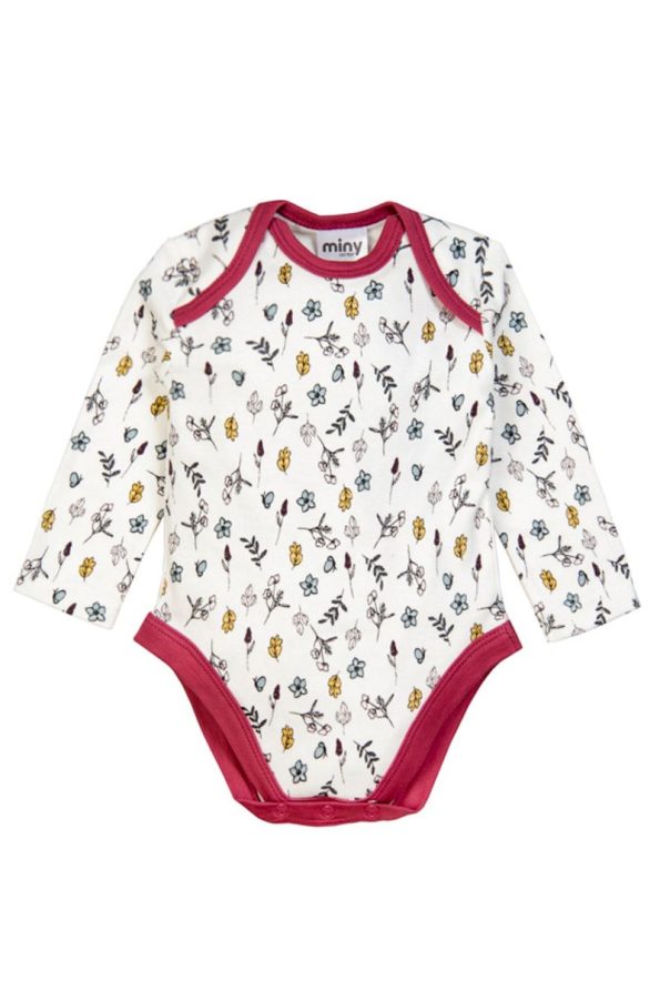 Miny Center Long Sleeve Bodysuit for Baby Girls