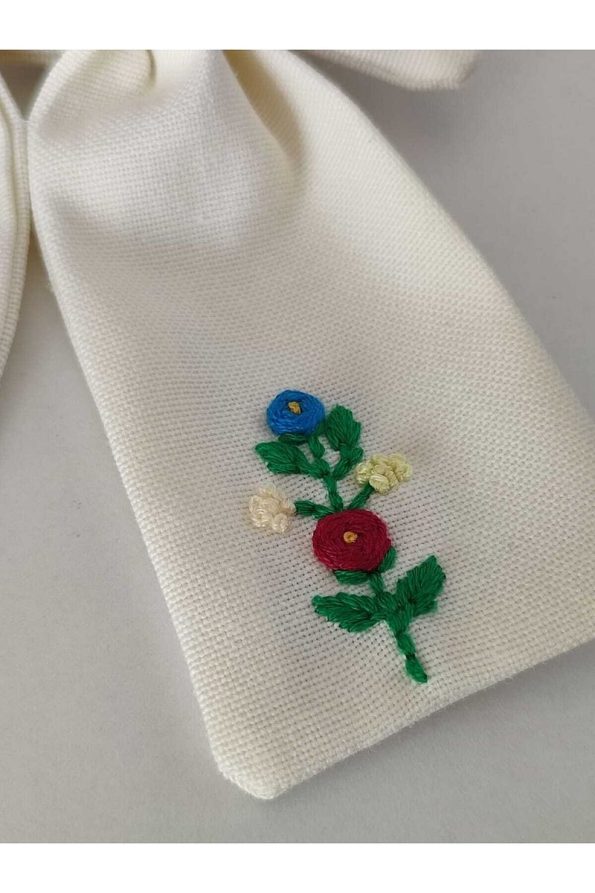 Sare Kids Clothing Organic F Letter Knitted Hair Clip for Girls