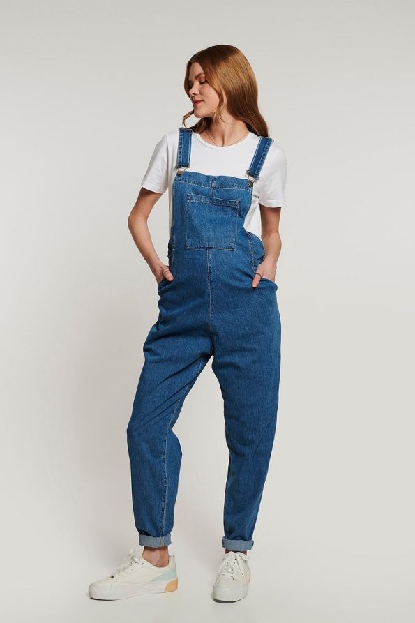 Lyn Mama Johana Maternity Denim Overalls