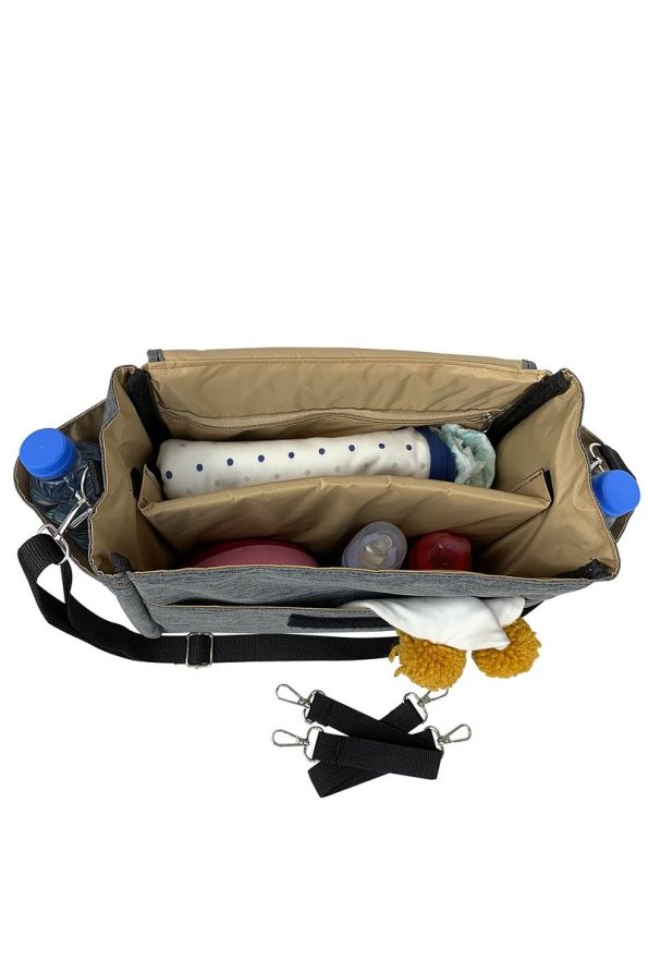 Bye Bye Stroller Baby Stroller Bag Simple Gray