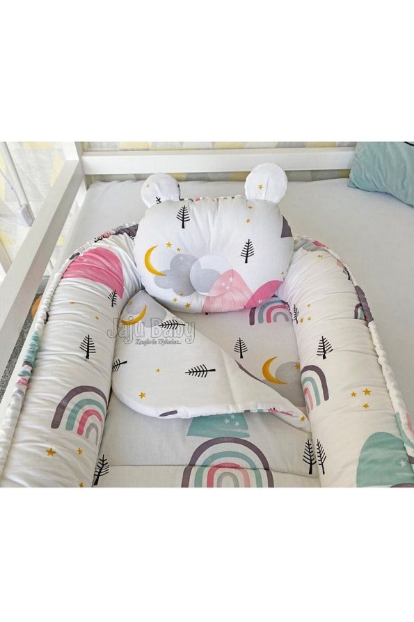 Jaju Baby Nest Rainbow Design Luxury Baby Nest