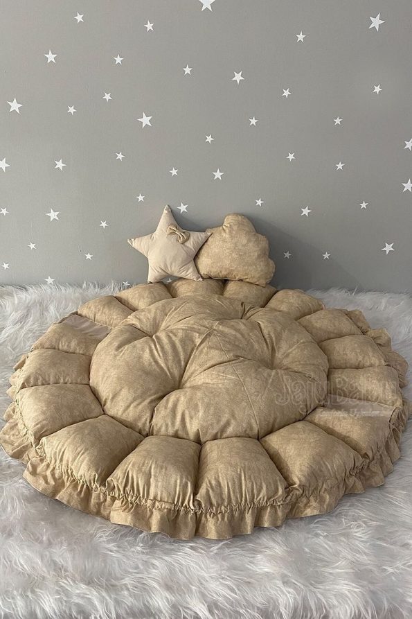 Jaju Baby Nest Cappuccino Play Mat and Crib