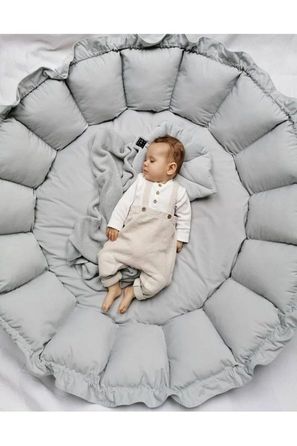Jaju Baby Organic Fabric Gray Foldable Play Mat