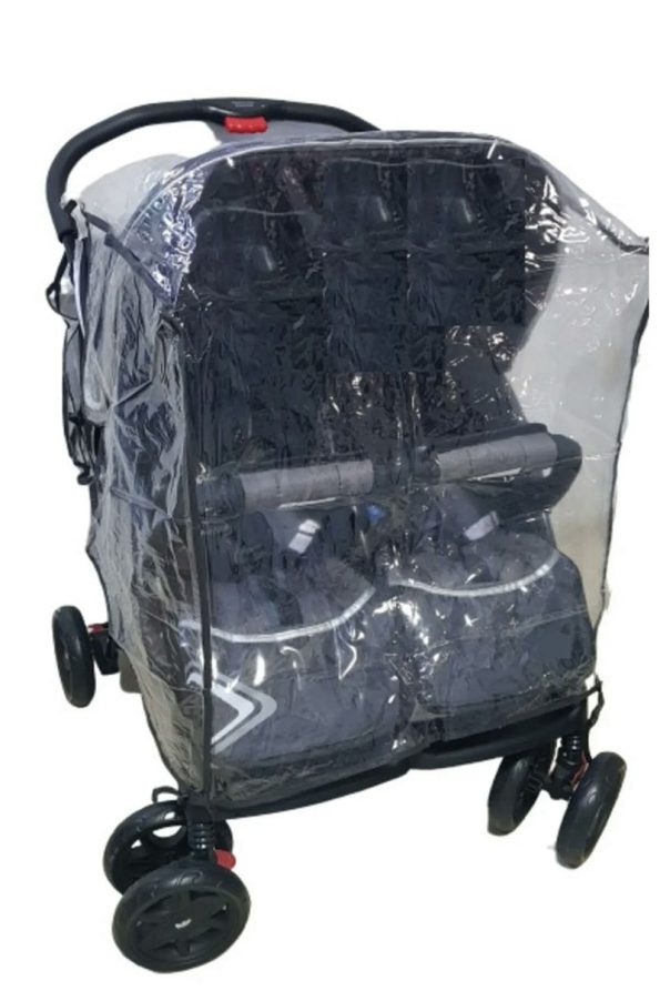 MorBebe Twin Stroller Rain Cover Side-by-Side Model