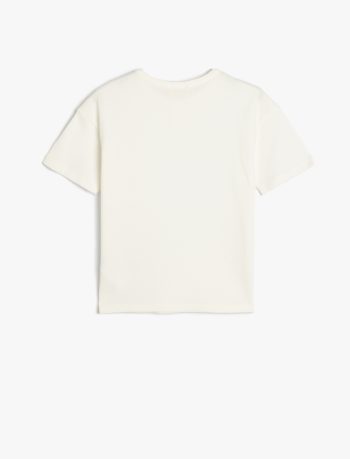 Boys' Short Sleeve Basic T-Shirt with Round Neck Cotton