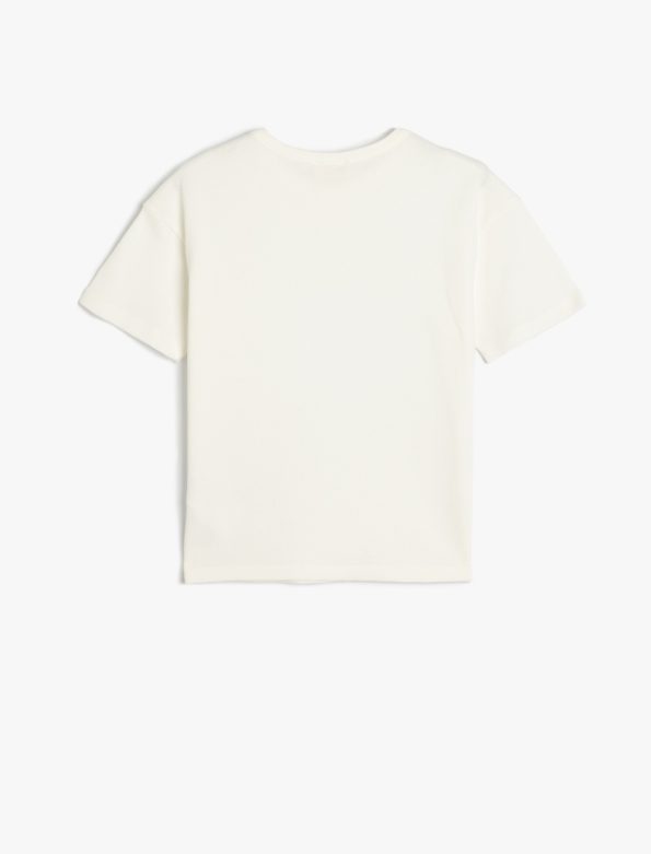 Boys' Short Sleeve Basic T-Shirt with Round Neck Cotton