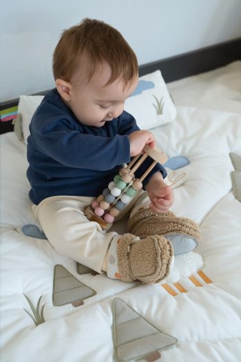 Wellsoft Beige Baby Slippers