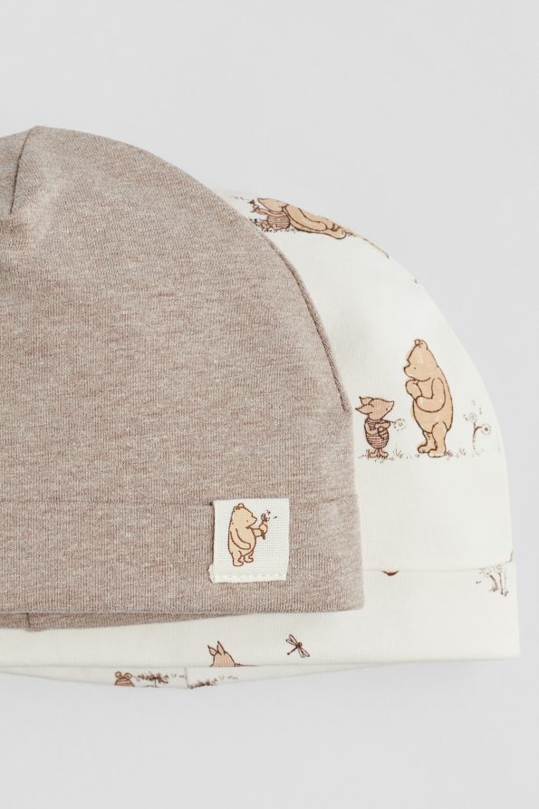 2-Pack Cotton Jersey Beanies