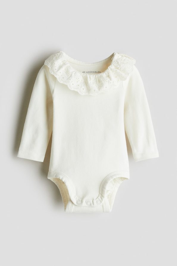 Ruffled Collar Bodysuit