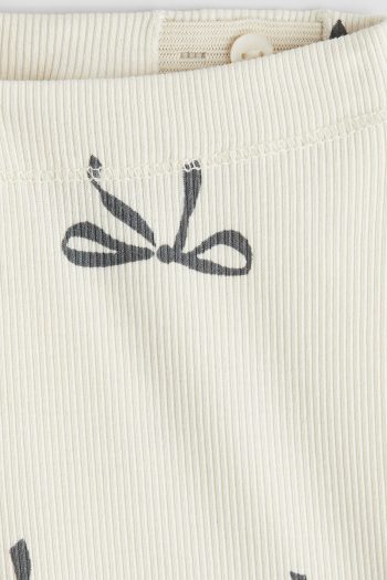 Ribbed Cotton Leggings
