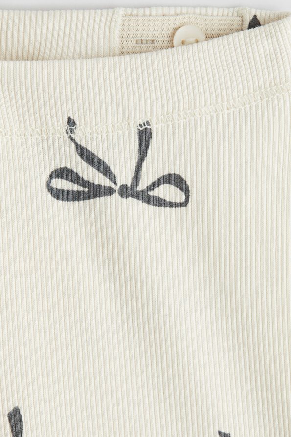 Ribbed Cotton Leggings