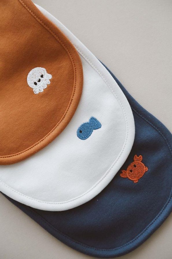 Set of 3 Baby Bibs 0-3 Months