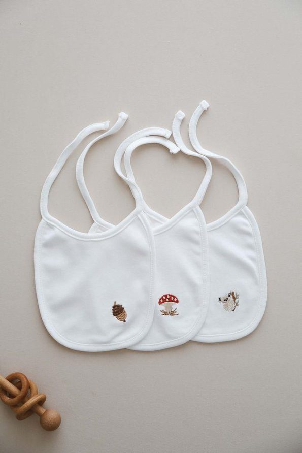 3-Piece Baby Bib Set 0-3 Months Model 1