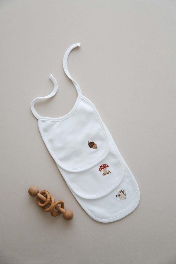 3-Piece Baby Bib Set 0-3 Months Model 1