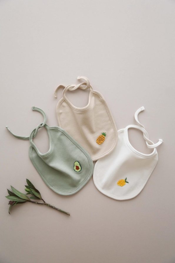 Set of 3 Baby Bibs 0-3 Months Model 3