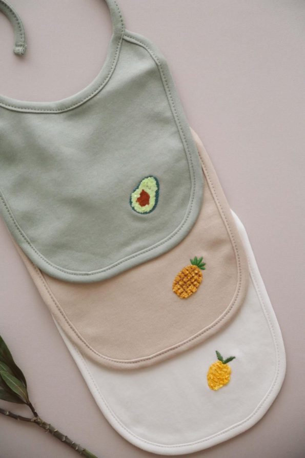 Set of 3 Baby Bibs 0-3 Months Model 3