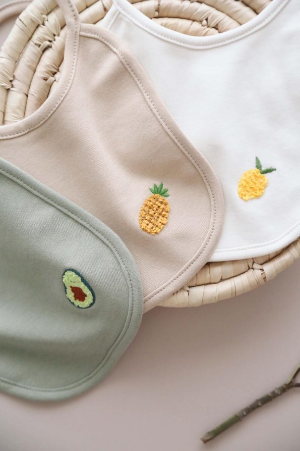 Set of 3 Baby Bibs 0-3 Months Model 3