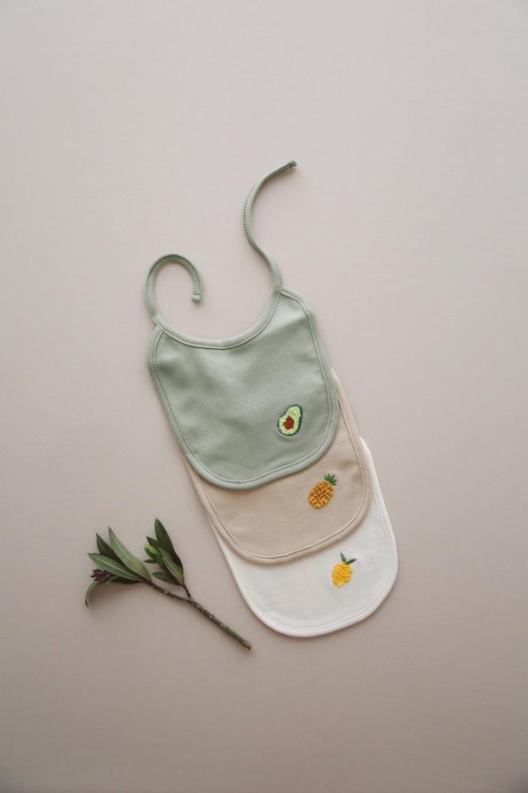 Set of 3 Baby Bibs 0-3 Months Model 3