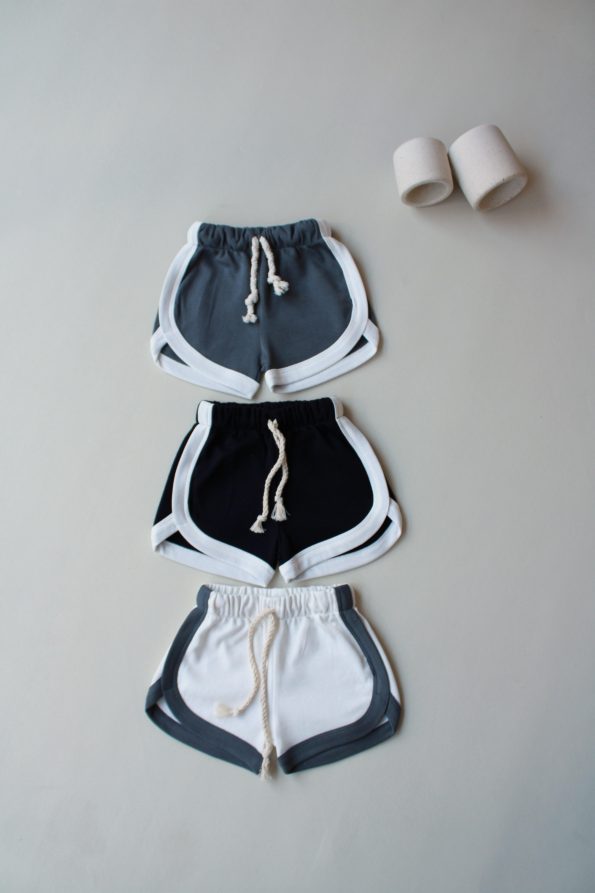 3-Piece Trimmed Cotton Shorts Model 7