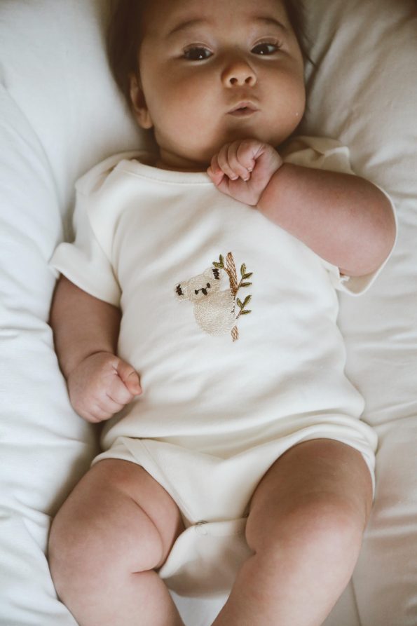 3-Piece Embroidered Snap Bodysuit Set