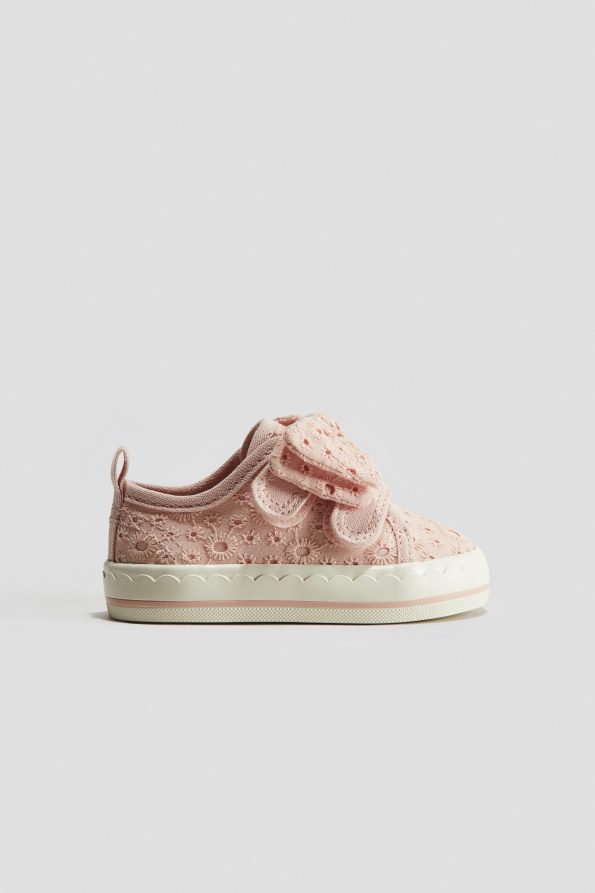 Embroidered Canvas Sneakers