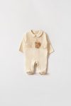 Floral Brooch Baby Girl Romper