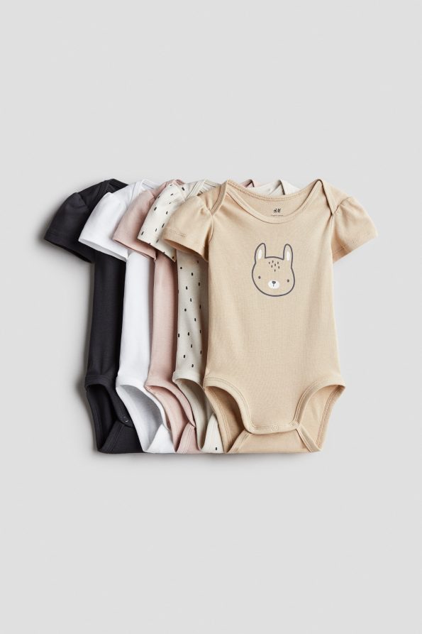 5-Pack Cotton Bodysuits