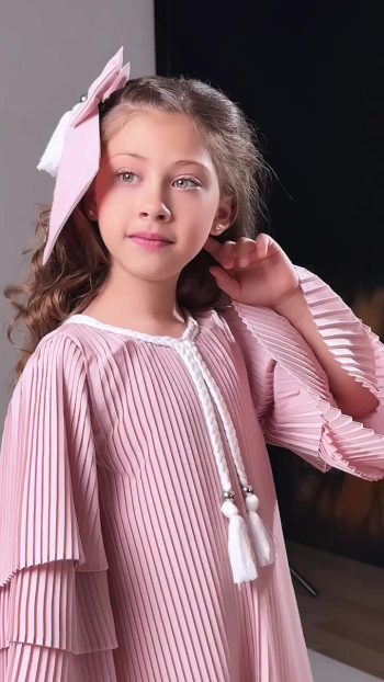 Mnk Baby&Kids Girls' Crepe Pleated Dress