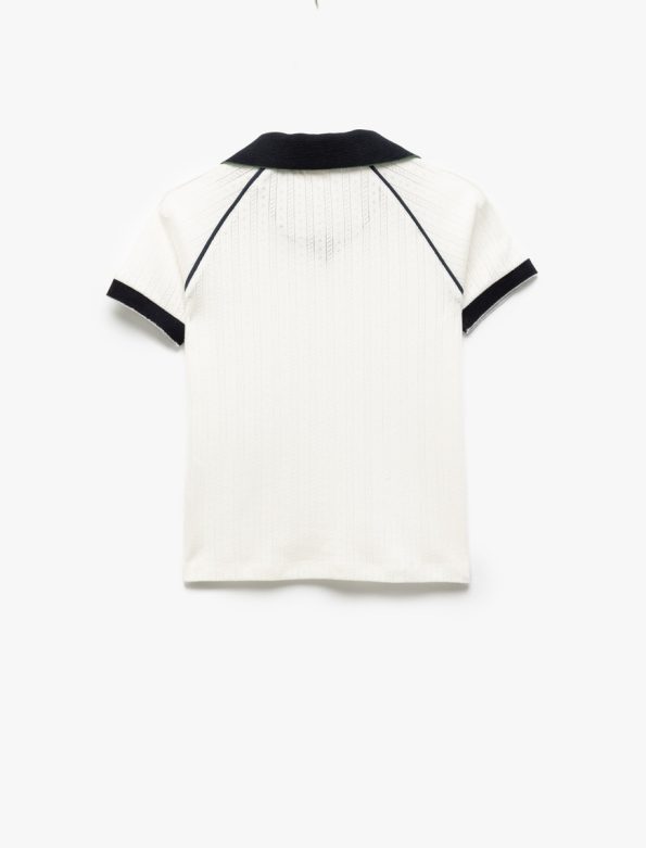 Girls' Cotton Short Sleeve Pique Polo Shirt