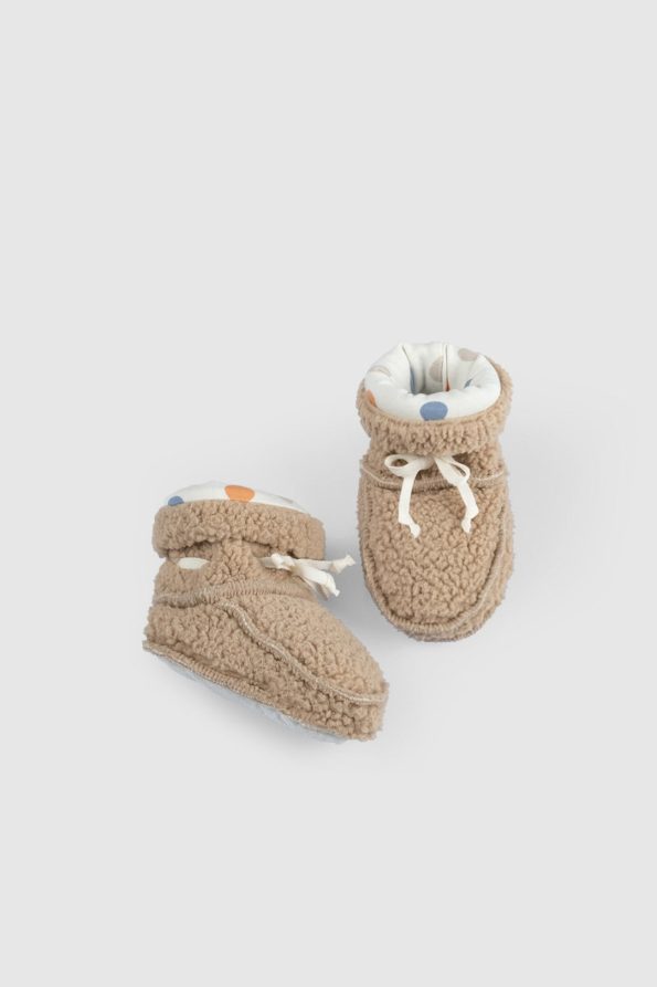 Wellsoft Beige Baby Slippers