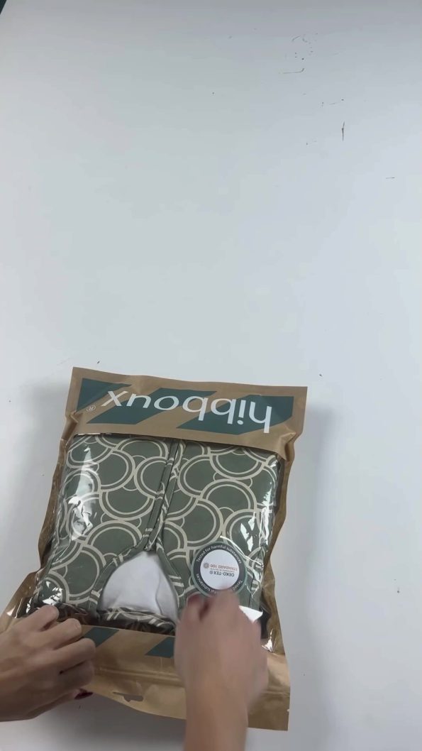 Hibboux Waves 100% Cotton Nano Fill Sleeveless 2.5 Tog Japanese Inspired Wave Pattern Sleep Bag - Green