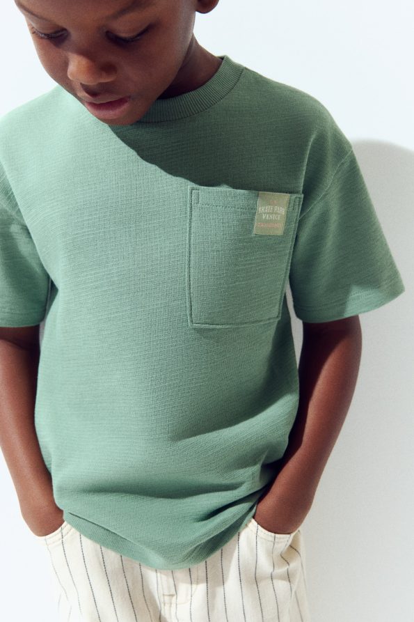 Cotton Jacquard Jersey T-Shirt