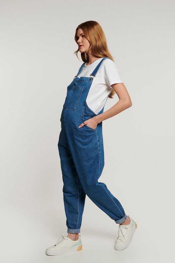 Lyn Mama Johana Maternity Denim Overalls