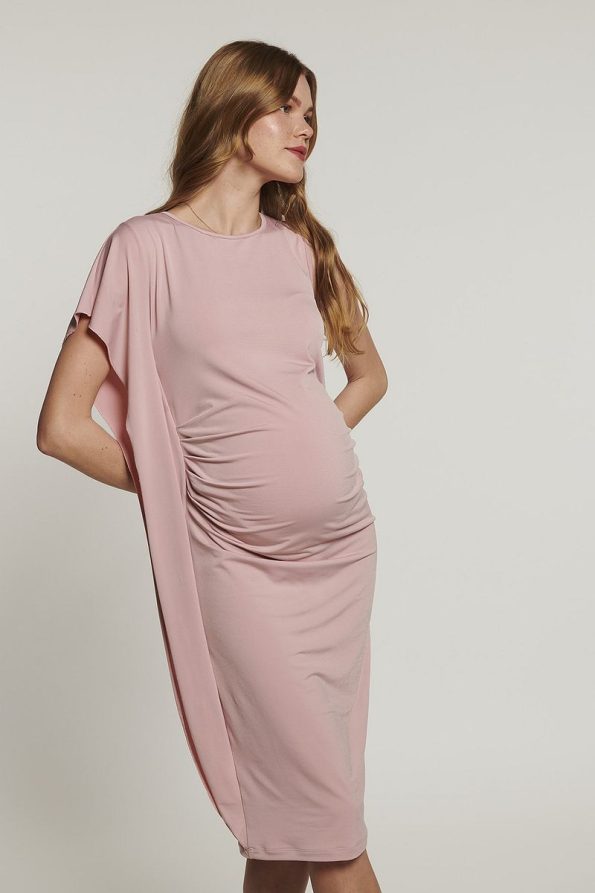 Lyn Mama Bella Powder Maternity Dress