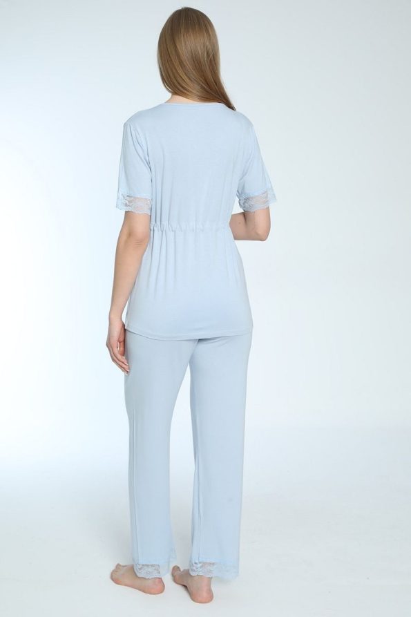Miss World Lissa Front-Opening Maternity and Nursing Pajama Set