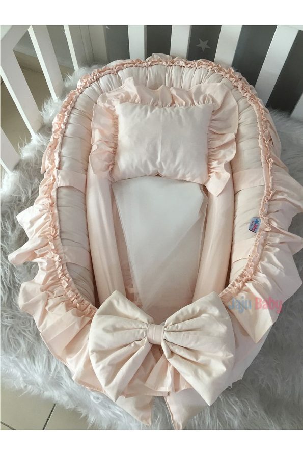 Jaju Baby Nest Salmon Canopy and Toy Hanging Luxury Design