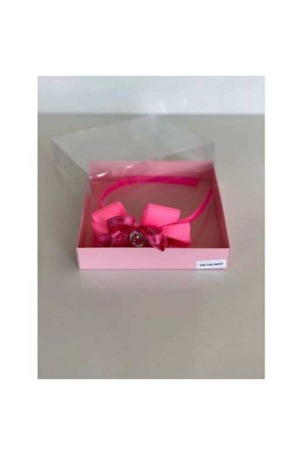 QUEEN ACCESSORY Neon Pink Crystal Crown for Mother and Daughter