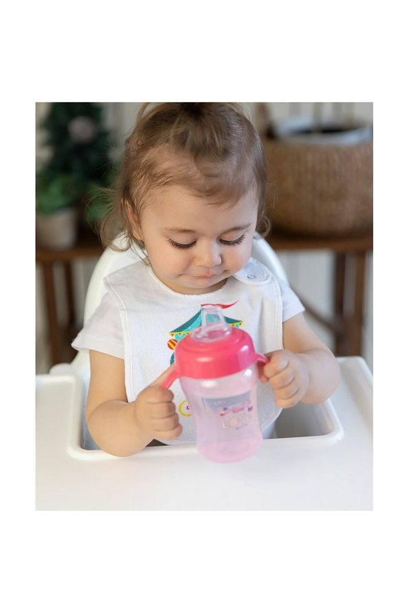 Mycey Spill-Proof Cup with Handle Love